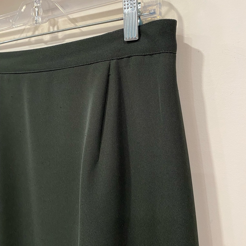 Vintage 80s 90s Canadian Union Label Pencil Skirt Jewel Tone Hunter Grn Size 12